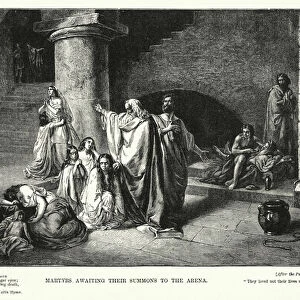 Martyrs awaiting their Summons to the Arena (engraving)
