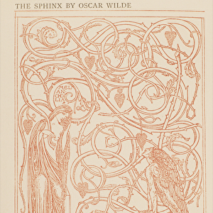 Melancholia, design for the frontispiece of The Sphinx without a Secret