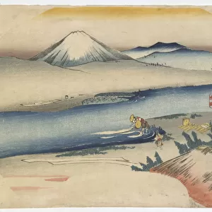 Mount Fuji, Edo period, c. 1840 (colour woodblock print)