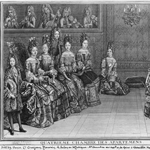The Music Room at Versailles, 1696 (engraving)