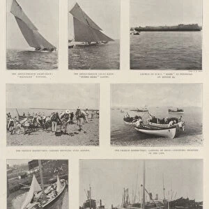 Naval and Yachting Events, British and Foreign (b / w photo)