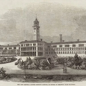 The New Central London District Schools, in Course of Erection near Hanwell (engraving)