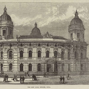 The New Dock Offices, Hull (engraving)