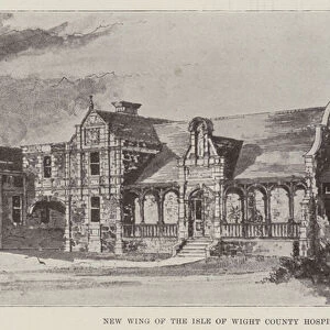 New Wing of the Isle of Wight County Hospital (litho)