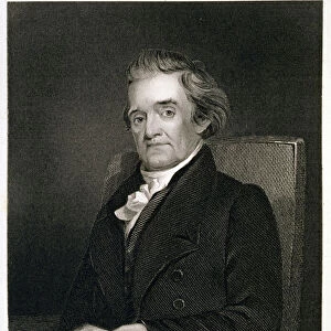 Noah Webster (1758-1843) engraved by Frederick W. Halpin (1805-80) (engraving)
