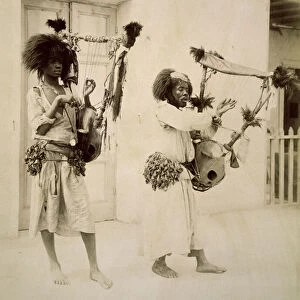 Nubian Musicians (sepia photo)