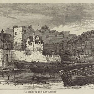 Old Houses at Nine-Elms, Lambeth (engraving)