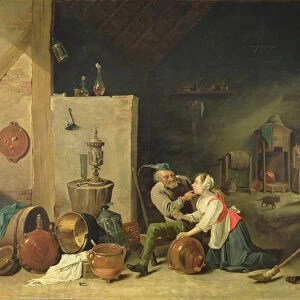 The Old Man and the Servant, 1800 (oil on canvas)