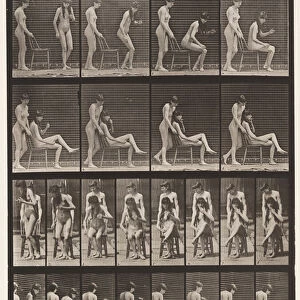 Plate 239. Two Models; One Standing, the Other Sitting, Crossing Legs
