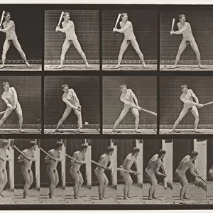 Plate 275. Base-ball; Batting (Low Ball), 1885 (collotype on paper)