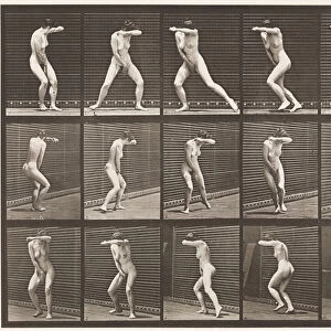 Plate 73. Turning Around in Surprise and Running Away, 1872-85 (collotype on paper)