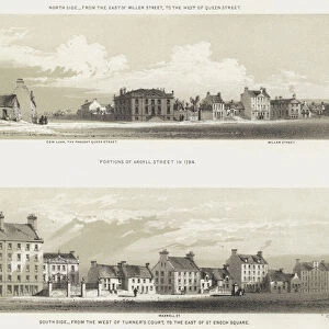 Portions of Argyll Street in 1794 (engraving)