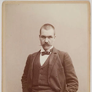 Portrait of Akseli Gallen-Kallela, 1890 (b / w photo)