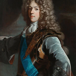 Portrait of Konstanty Wladyslaw Sobieski (1680-1726) - Rigaud, Hyacinthe Francois Honore, Circle of - ca 1696 - Oil on canvas - 112, 5x89 - Wilanow Palace Museum