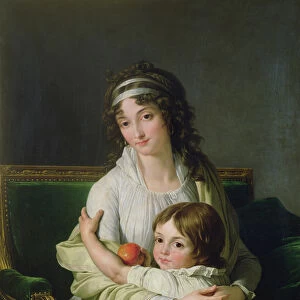 Portrait presumed to be Madame Jeanne-Justine Boyer-Fonfrede and her son, Henri