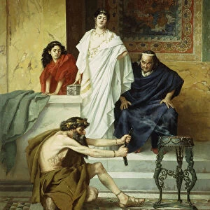 Preparing for a Sacrifice, 1877 (oil on canvas)