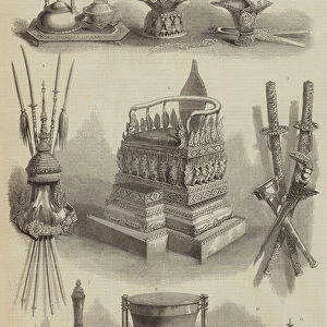 The Presents from the Kings of Siam to Her Majesty the Queen (engraving)