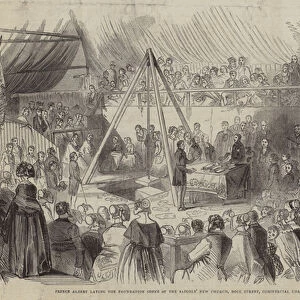 Prince Albert laying the Foundation Stone of the Sailors New Church, Dock Street, Commercial Road (engraving)
