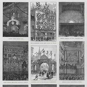 The Queens Jubilee Festival, Tuesday, 21 June, the Illuminations (engraving)