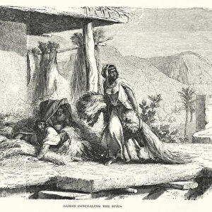 Rahab concealing the Spies (engraving)