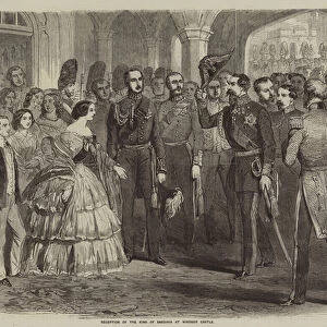 Reception of the King of Sardinia at Windsor Castle (engraving)