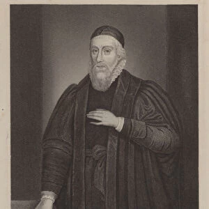 Richard Wightwick, co-founder of Pembroke College, Oxford (engraving)