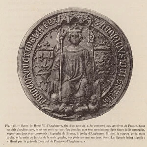 Seal of King Henry VI of England, 1430 (engraving)