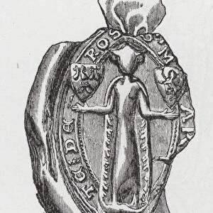 Seal of Margaret, Lady de Ros, Laing (engraving)