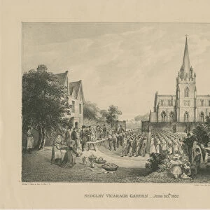Sedgley - Vicarage Garden: printed from zinc, 30 Jun 1837 (print)