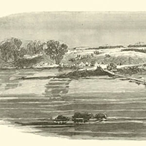 Sedgwicks bridges laid, May 1863 (engraving)