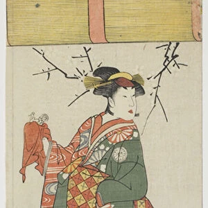 Segawa Kikunojo III as Itohagi, 1792 (colour woodblock print)
