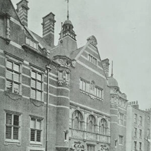 Shoreditch Public Baths: exterior, 1898 (b / w photo)