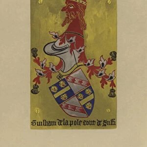 Sir William de la Pole, count of Dreux, earl of Pembroke, and marquess and duke of Suffolk, 1421-1450 (chromolitho)