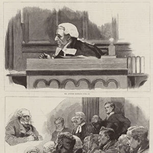 Sketches in the Royal Courts of Justice (engraving)