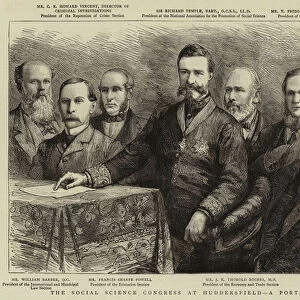 The Social Science Congress at Huddersfield, a Portrait Group (engraving)