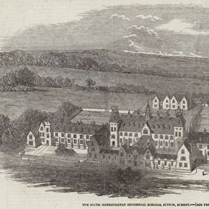 The South Metropolitan Industrial Schools, Sutton, Surrey (engraving)