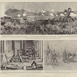 The Spanish-American War, the Siege of Santiago de Cuba (litho)