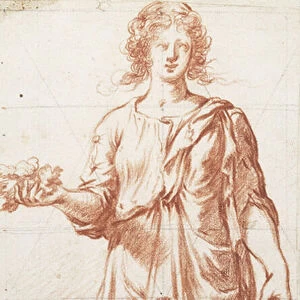 A standing Allegorical Figure (red chalk)