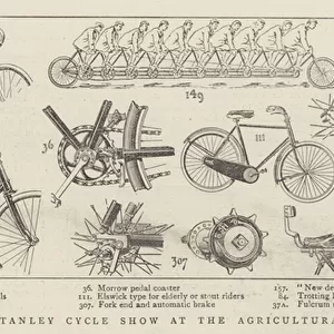 The Stanley Cycle Show at the Agricultural Hall (engraving)
