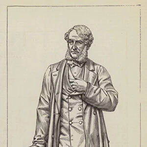 Statue of the late Mr John Laird, MP, at Birkenhead (engraving)