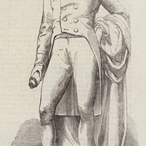 Statue of Pitt in St Stephens Hall, New Palace of Westminster (engraving)