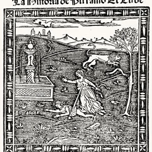The Story of Pyramus and Thisbe (woodcut)