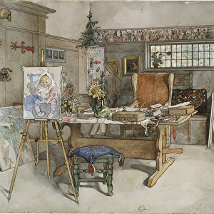 The Studio, from A Home series, c. 1895 (w / c on paper)