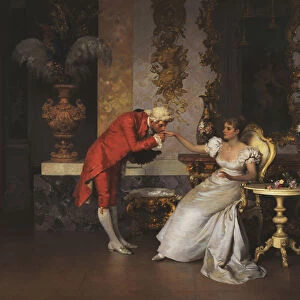 The Suitor (oil on canvas)
