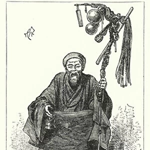 Taoist Priest, Tali (engraving)