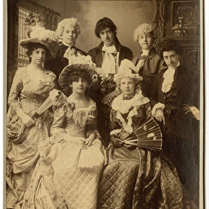 Teenage Group, Costume Ball (sepia print)