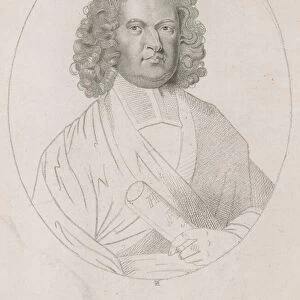 Thomas Gale, who wrote the inscription on the Monument (engraving)