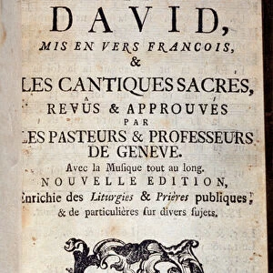 Title page of David psalms (1774)