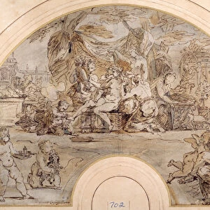 The Toilet of Venus, 1679-80 (pen & brown ink with wash over black chalk on paper)
