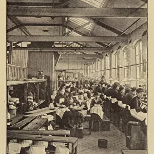 Trimming-Room, Stockport (engraving)